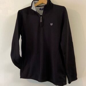 Men’s Like New Chaps 1/4 Zip Pullover Black Size S